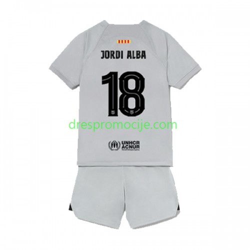 FC Barcelona Jordi Alba 18 Dres Dječji Treći 2022/2023 Kratkih Rukava FC Barcelona Jordi Alba 18 Dres Dječji Treći 2022/2023 Kratkih Rukava